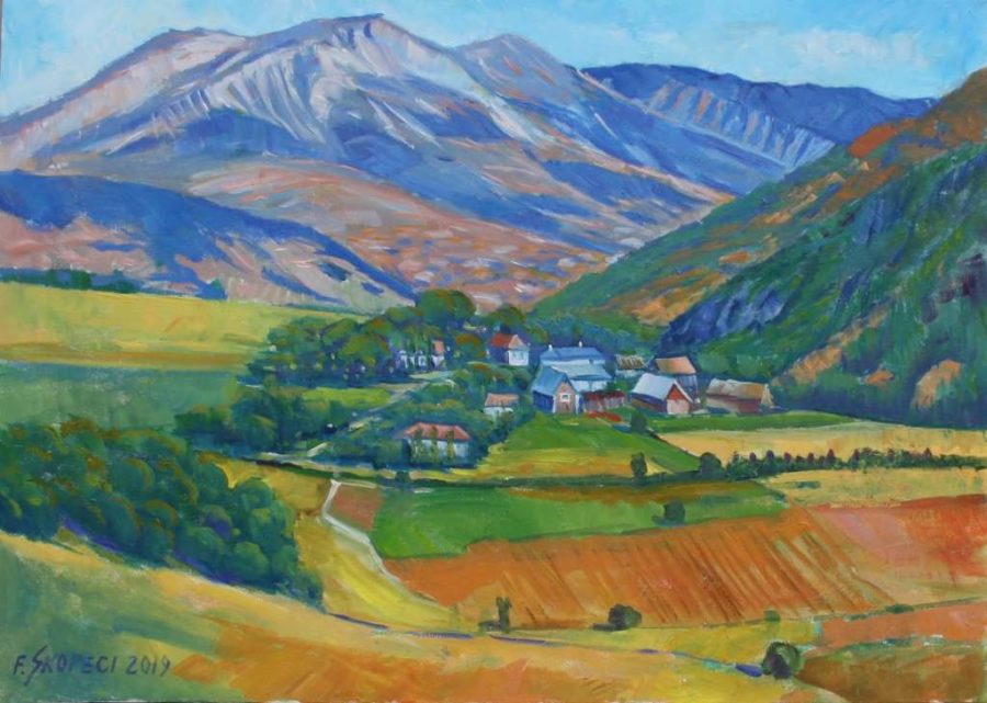 Landscape from Turaj vilage. Kukes.